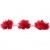Тесьма плетеная "Рюш", упак. 9,14 м, цвет красный - купить в Архангельске. Цена: 46.82 руб.