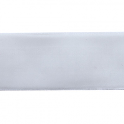 Лента бархатная нейлон, шир.25 мм, (упак. 45,7м), цв.01-белый - купить в Архангельске. Цена: 981.09 руб.