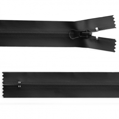 Молния водонепроницаемая PVC Т-7, 20 см, неразъемная, цвет чёрный - купить в Архангельске. Цена: 21.56 руб.