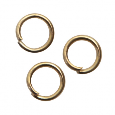 Кольцо  соединительное для бижутерии 5 мм, цв.-золото - купить в Архангельске. Цена: 0.44 руб.