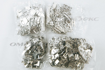 Крючки брючные 4 шипа "Стром" 144 шт. никель - купить в Архангельске. Цена: 383.97 руб.