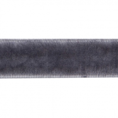 Лента бархатная нейлон, шир.12 мм, (упак. 45,7м), цв.189-т.серый - купить в Архангельске. Цена: 457.61 руб.