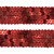Тесьма с пайетками 3, шир. 20 мм/уп. 25+/-1 м, цвет красный - купить в Архангельске. Цена: 778.19 руб.
