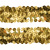 Тесьма с пайетками D16, шир. 30 мм/уп. 25+/-1 м, цвет золото - купить в Архангельске. Цена: 1 098.48 руб.