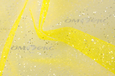 Сетка Глиттер, 40 гр/м2, шир.160см, цвет жёлтый - купить в Архангельске. Цена 163.01 руб.