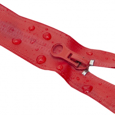 Молния водонепроницаемая PVC Т-7, 20 см, неразъемная, цвет (820)-красный - купить в Архангельске. Цена: 21.56 руб.