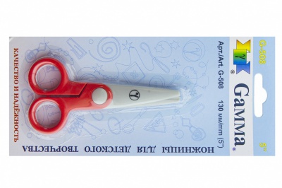 Ножницы G-508 детские 130 мм - купить в Архангельске. Цена: 118.32 руб.