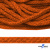 Шнур плетеный d-6 мм, 70% хлопок 30% полиэстер, уп.90+/-1 м, цв.1066-апельсин - купить в Архангельске. Цена: 588 руб.