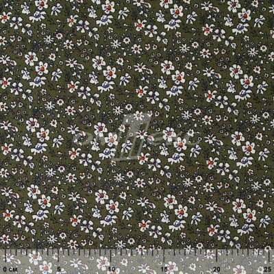 Плательная ткань "Фламенко" 11.2, 80 гр/м2, шир.150 см, принт растительный - купить в Архангельске. Цена 259.21 руб.