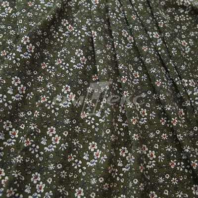 Плательная ткань "Фламенко" 11.2, 80 гр/м2, шир.150 см, принт растительный - купить в Архангельске. Цена 259.21 руб.