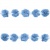 Тесьма плетеная "Рюш", упак. 9,14 м, цвет голубой - купить в Архангельске. Цена: 45.87 руб.