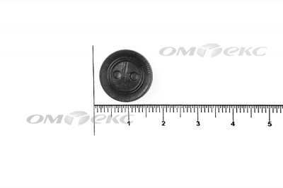 51820/15 мм (2 пр)  черные пуговицы - купить в Архангельске. Цена: 0.87 руб.