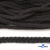 Шнур плетеный d-6 мм круглый, 70% хлопок 30% полиэстер, уп.90+/-1 м, цв.1078-черный - купить в Архангельске. Цена: 588 руб.