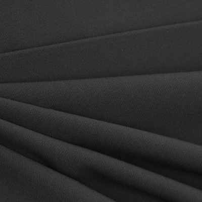 Костюмная ткань "Элис", 220 гр/м2, шир.150 см, цвет чёрный - купить в Архангельске. Цена 308 руб.