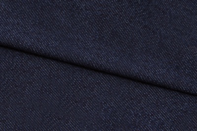 Ткань джинсовая №96, 160 гр/м2, шир.148см, цвет т.синий - купить в Архангельске. Цена 350.42 руб.