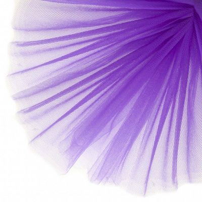 Фатин матовый 16-85, 12 гр/м2, шир.300см, цвет фиолетовый - купить в Архангельске. Цена 97.30 руб.