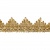 Тесьма металлизированная 0384-0240, шир. 40 мм/уп. 25+/-1 м, цвет золото - купить в Архангельске. Цена: 490.74 руб.