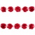Тесьма плетеная "Рюш", упак. 9,14 м, цвет красный - купить в Архангельске. Цена: 47.30 руб.