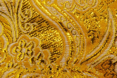 Ткань костюмная жаккард №12, 140 гр/м2, шир.150см, цвет жёлтый - купить в Архангельске. Цена 383.29 руб.