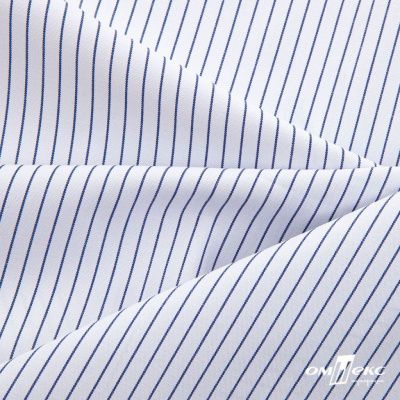 Ткань сорочечная Ронда, 115 г/м2, 58% пэ,42% хл, шир.150 см, цв.4-синяя, (арт.114) - купить в Архангельске. Цена 306.69 руб.