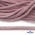 Шнур плетеный d-6 мм круглый, 70% хлопок 30% полиэстер, уп.90+/-1 м, цв.1087-розовый - купить в Архангельске. Цена: 588 руб.