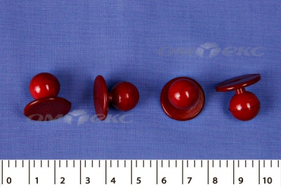 Пуговица поварская "Пукля", 10 мм, цвет красный - купить в Архангельске. Цена: 2.28 руб.