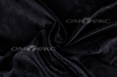 Ткань подкладочная жаккард Р14098, чёрный, 85 г/м2, шир. 150 см, 230T - купить в Архангельске. Цена 166.45 руб.