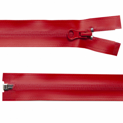 Молния водонепроницаемая PVC Т-7, 60 см, разъемная, цвет (820) красный - купить в Архангельске. Цена: 49.39 руб.