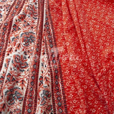 Плательная ткань "Фламенко" 24.1, 80 гр/м2, шир.150 см, принт этнический - купить в Архангельске. Цена 241.49 руб.