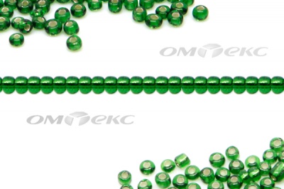 Бисер (SL) 11/0 ( упак.100 гр) цв.27В - зелёный - купить в Архангельске. Цена: 53.34 руб.