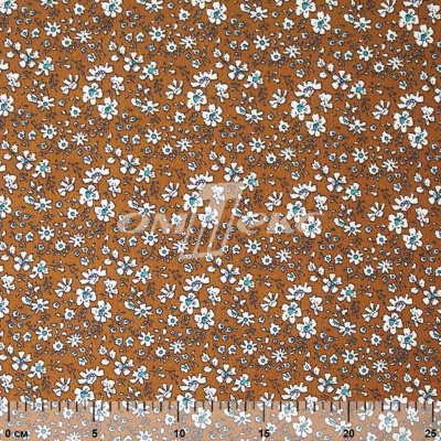 Плательная ткань "Фламенко" 11.1, 80 гр/м2, шир.150 см, принт растительный - купить в Архангельске. Цена 239.03 руб.