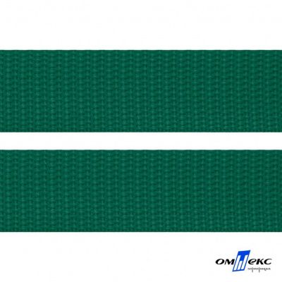 Зелёный- цв.876 -Текстильная лента-стропа 550 гр/м2 ,100% пэ шир.40 мм (боб.50+/-1 м) - купить в Архангельске. Цена: 637.68 руб.