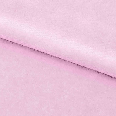 Велюр JS LIGHT 1, 220 гр/м2, шир.150 см, (3,3 м/кг), цвет бл.розовый - купить в Архангельске. Цена 1 055.34 руб.