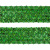 Тесьма с пайетками D4, шир. 35 мм/уп. 25+/-1 м, цвет зелёный - купить в Архангельске. Цена: 1 308.30 руб.
