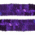 Тесьма с пайетками 12, шир. 20 мм/уп. 25+/-1 м, цвет фиолет - купить в Архангельске. Цена: 778.19 руб.