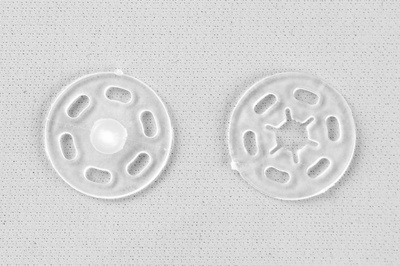 Кнопки пришивные пластиковые 15 мм, блистер 24шт, цв.-прозрачные - купить в Архангельске. Цена: 68.79 руб.