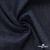 Ткань костюмная "Джинс" с начесом, 320 г/м2, 80% хлопок 20%полиэстер, шир. 160 см, т.синий - купить в Архангельске. Цена 492.24 руб.