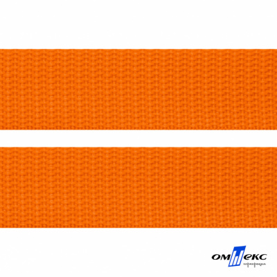 Оранжевый- цв.523 -Текстильная лента-стропа 550 гр/м2 ,100% пэ шир.20 мм (боб.50+/-1 м) - купить в Архангельске. Цена: 318.85 руб.
