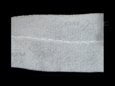 WS7225-прокладочная лента усиленная швом для подгиба 30мм-белая (50м) - купить в Архангельске. Цена: 16.71 руб.
