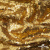 Трикотажное полотно, Сетка с пайетками,188 гр/м2, шир.140 см, цв.-тем.золото (#51) - купить в Архангельске. Цена 505.15 руб.