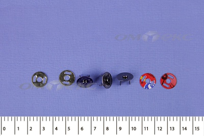 Кнопки магнитные МКМ-02, диам. 18 мм, чёрный никель - купить в Архангельске. Цена: 14.49 руб.