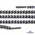 Шнурки #107-16, круглые 130 см, двухцветные цв.серый/чёрный - купить в Архангельске. Цена: 31.89 руб.