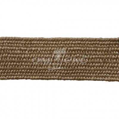 Тесьма отделочная полипропиленовая плетеная эластичная #2, шир. 40мм, цв.- соломенный - купить в Архангельске. Цена: 51.51 руб.