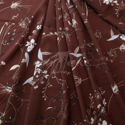 Плательная ткань "Фламенко" 2.2, 80 гр/м2, шир.150 см, принт растительный - купить в Архангельске. Цена 239.03 руб.