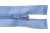 Спиральная молния Т5 351, 40 см, автомат, цвет св.голубой - купить в Архангельске. Цена: 13.03 руб.
