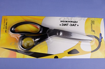 Ножницы ЗИГ-ЗАГ "MAXWELL" 230 мм - купить в Архангельске. Цена: 1 041.25 руб.