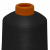 Нитки текстурированные кручёные, намот. 15 000 м, цвет чёрный - купить в Архангельске. Цена: 237.24 руб.