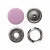 Кнопка рубашечная (закрытая) 9,5мм - эмаль, цв.003 - розовый - купить в Архангельске. Цена: 5.74 руб.