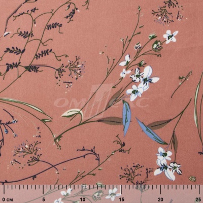 Плательная ткань "Фламенко" 2.1, 80 гр/м2, шир.150 см, принт растительный - купить в Архангельске. Цена 311.05 руб.