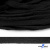 Шнур плетеный d-8 мм плоский, 70% хлопок 30% полиэстер, уп.85+/-1 м, цв.- чёрный - купить в Архангельске. Цена: 735 руб.